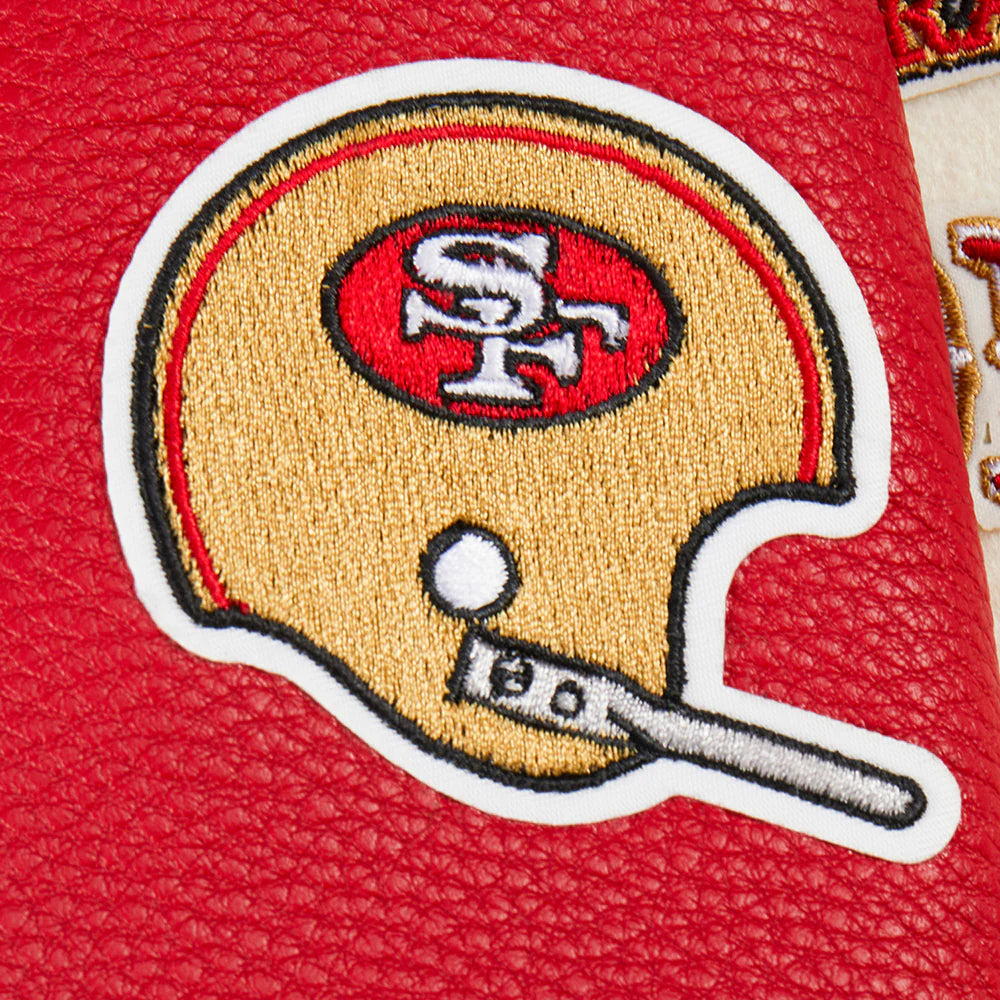NFL SAN FRANCISCO 49ERS RETRO CLASSIC LITTLE BOYS RIB WOOL VARSITY JACKET