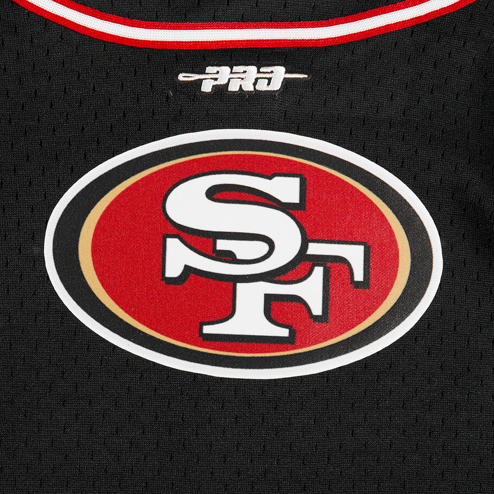 NFL SAN FRANCISCO 49ERS CLASSIC TODDLER BOYS MESH BUTTON DOWN SHIRT