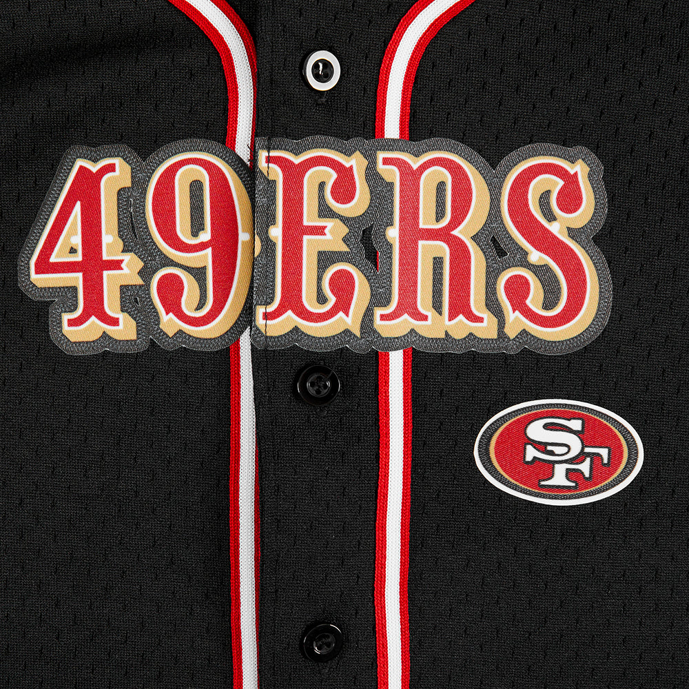 NFL SAN FRANCISCO 49ERS CLASSIC TODDLER BOYS MESH BUTTON DOWN SHIRT