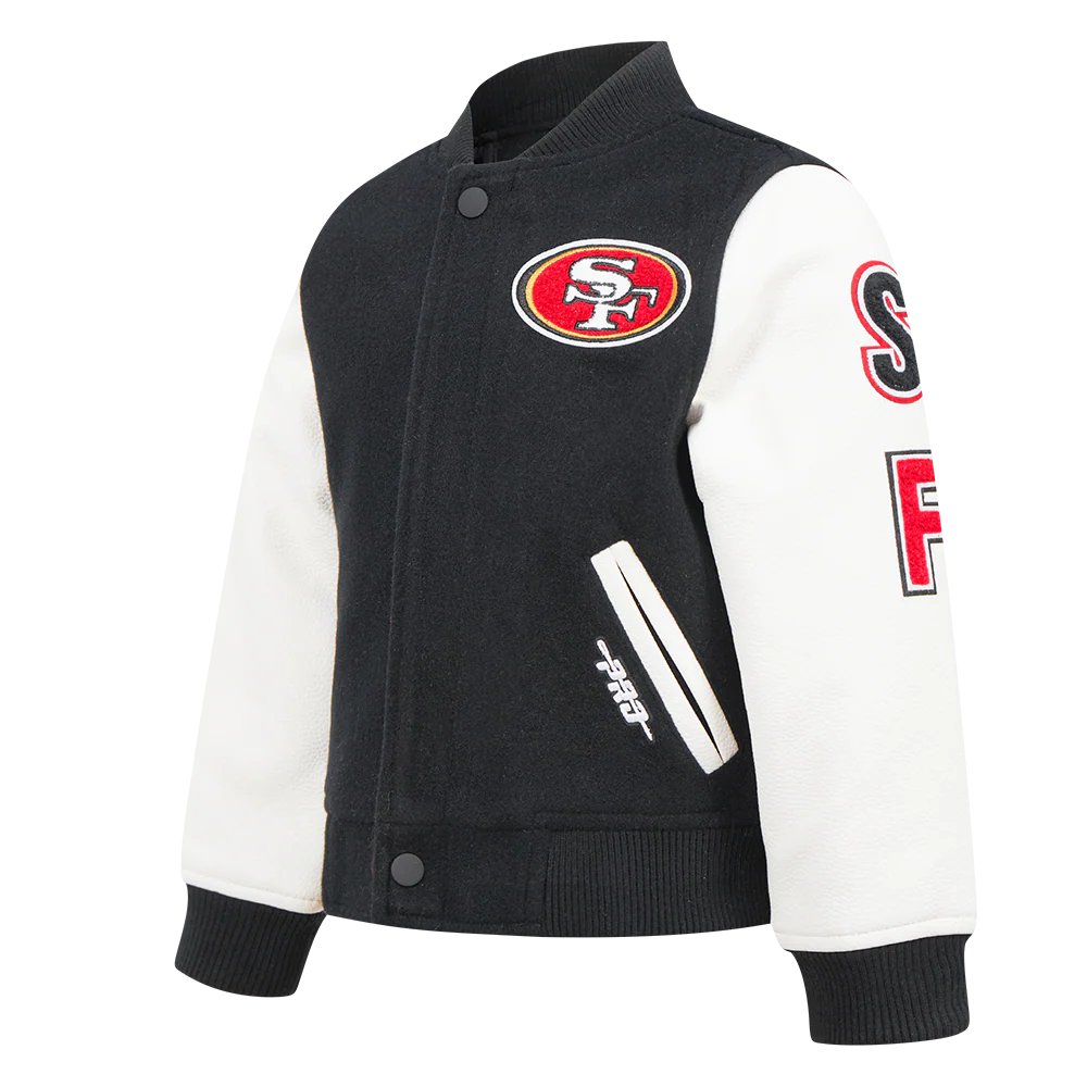 NFL SAN FRANCISCO 49ERS CLASSIC TODDLER BOYS WOOL VARSITY JACKET