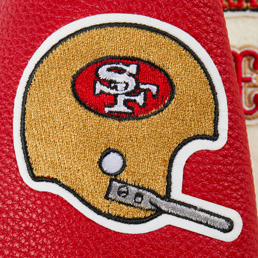 NFL SAN FRANCISCO 49ERS RETRO CLASSIC TODDLER BOYS RIB WOOL VARSITY JACKET