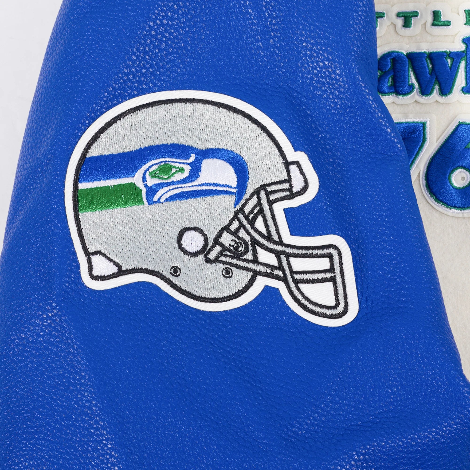 NFL SEATTLE SEAHAWKS RETRO CLASSIC MEN'S RIB WOOL VARSITY JACKET