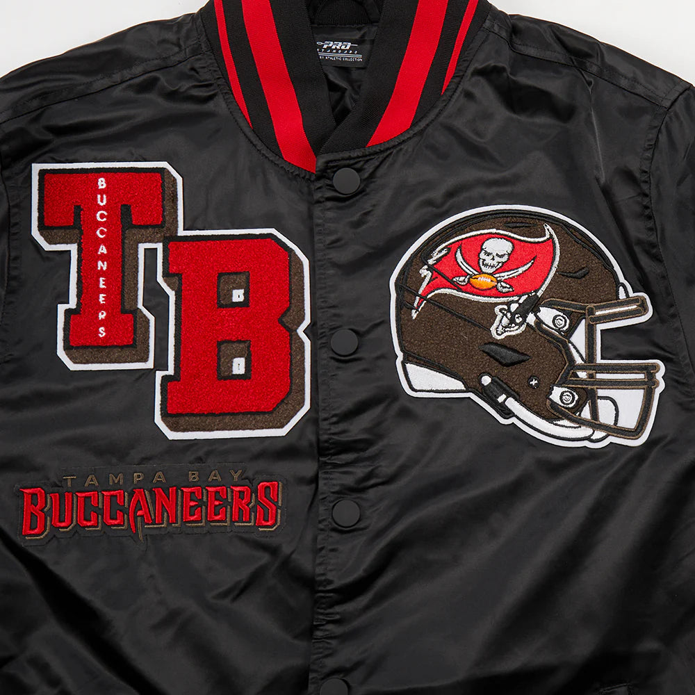 NFL TAMPA BAY BUCCANEERS MASHUP MEN'S RIB SATIN JACKET
