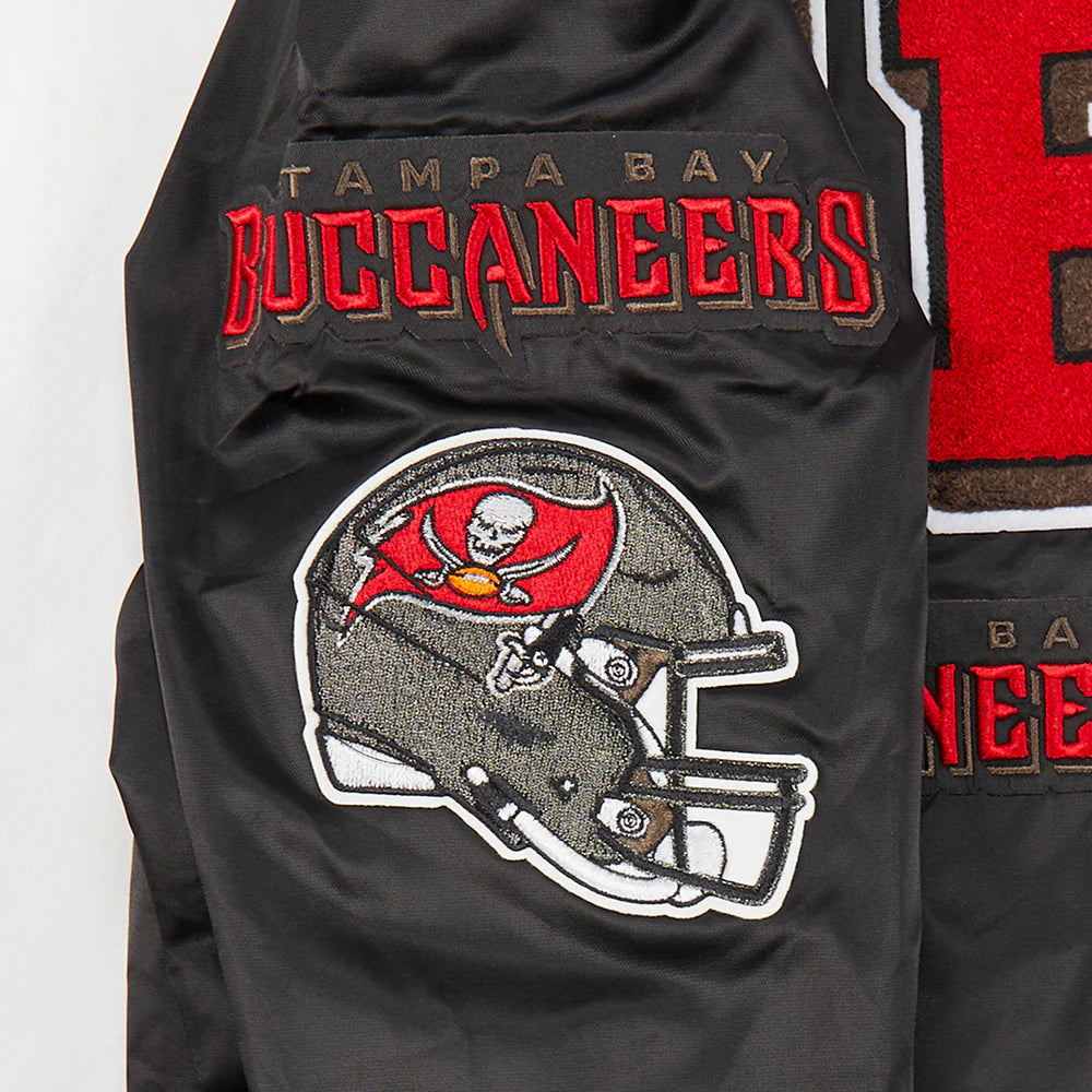 NFL TAMPA BAY BUCCANEERS MASHUP MEN'S RIB SATIN JACKET