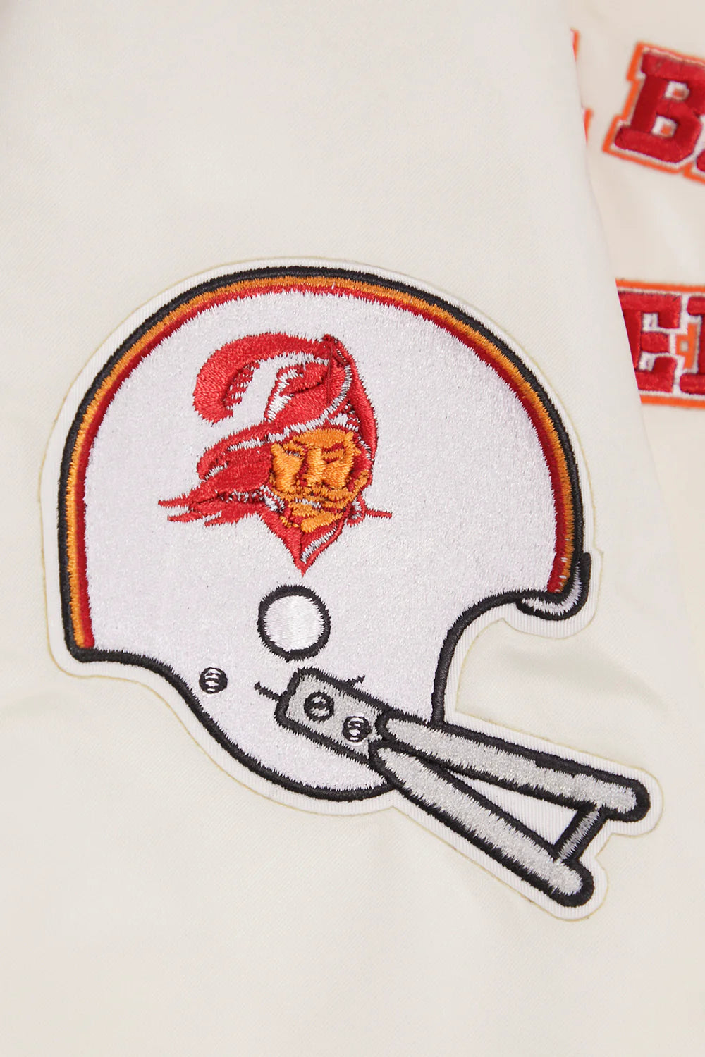 NFL TAMPA BAY BUCCANEERS RETRO CLASSIC MEN'S RIB SATIN JACKET