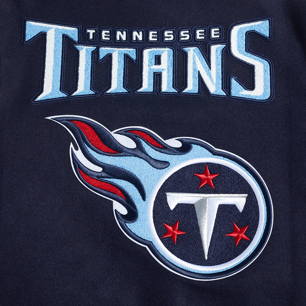 NFL TENNESSEE TITANS MASHUP MEN'S RIB WOOL VARSITY JACKET