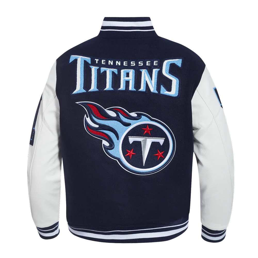 NFL TENNESSEE TITANS MASHUP MEN'S RIB WOOL VARSITY JACKET