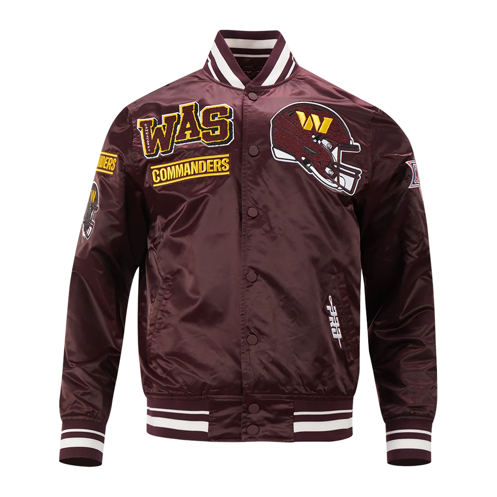 NFL WASHINGTON COMMANDERS MASHUP MEN'S RIB SATIN JACKET