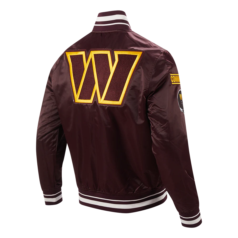 NFL WASHINGTON COMMANDERS MASHUP MEN'S RIB SATIN JACKET