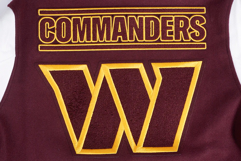 NFL WASHINGTON COMMANDERS MASHUP MEN'S RIB WOOL VARSITY JACKET