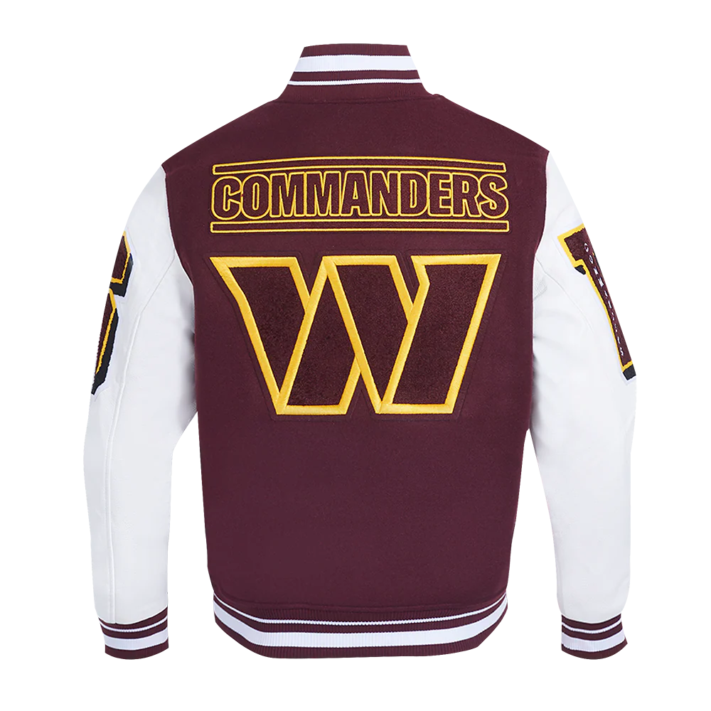 NFL WASHINGTON COMMANDERS MASHUP MEN'S RIB WOOL VARSITY JACKET