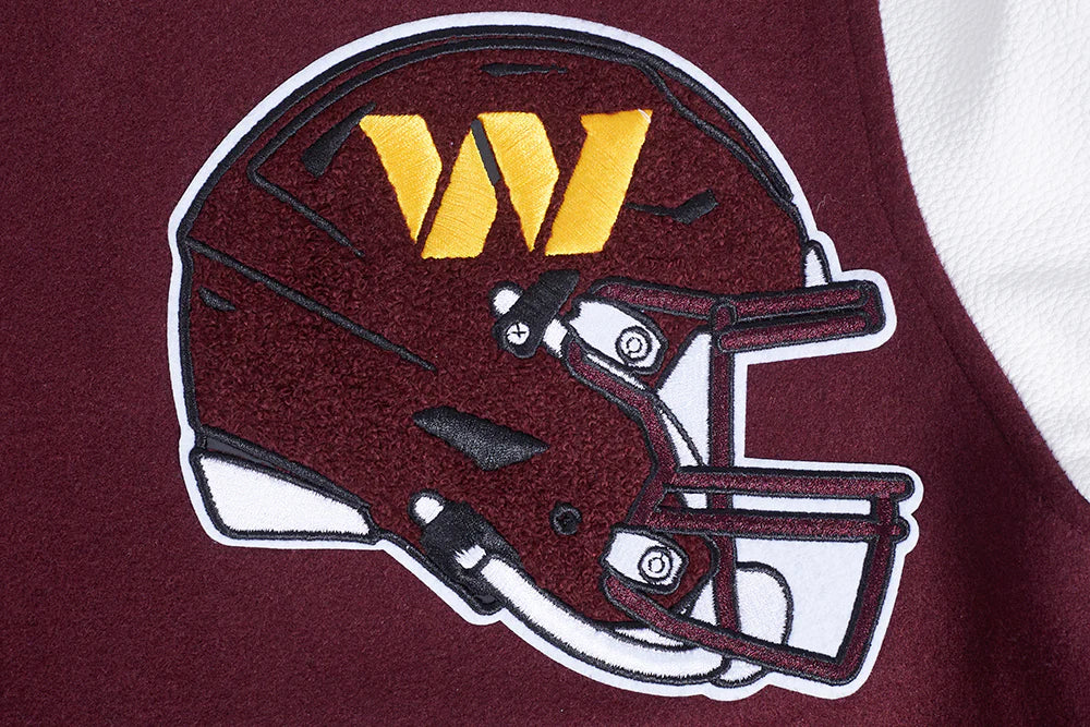 NFL WASHINGTON COMMANDERS MASHUP MEN'S RIB WOOL VARSITY JACKET