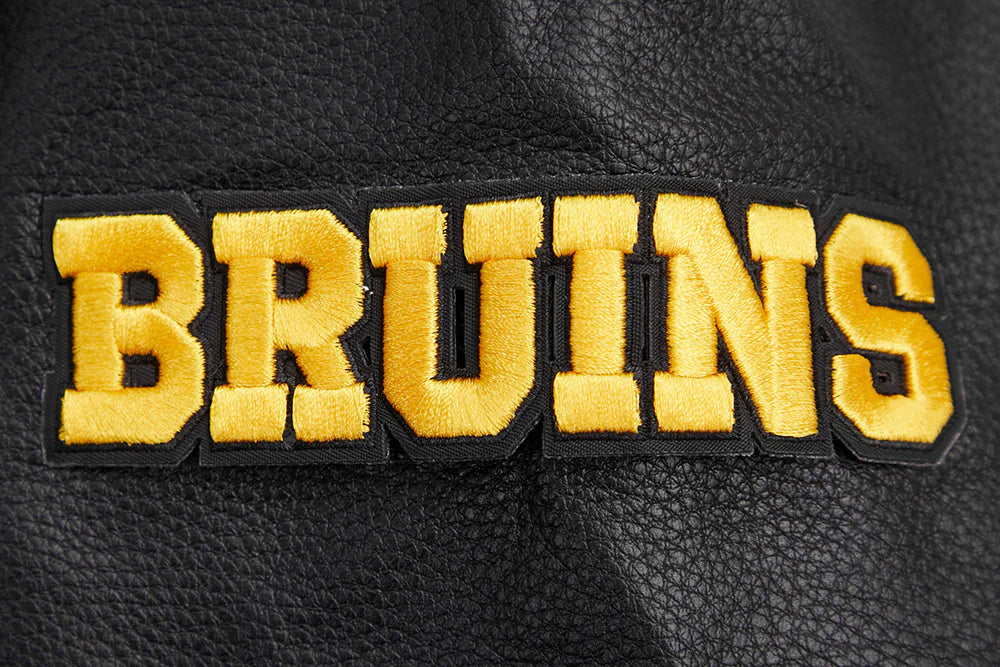 NHL BOSTON BRUINS RETRO CLASSIC WOMEN'S RIB WOOL VARSITY JACKET