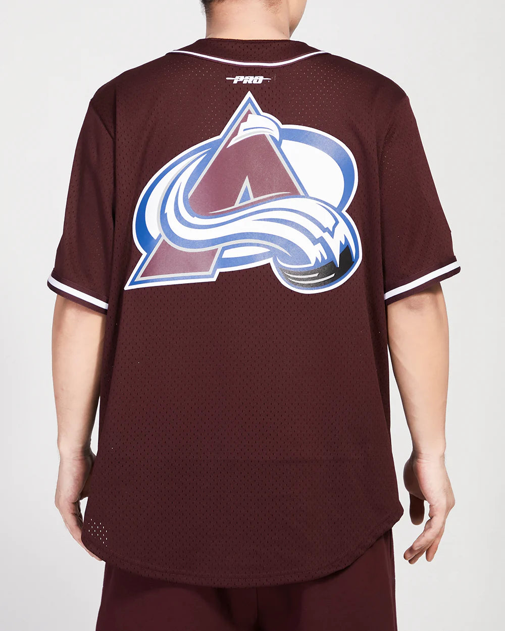 NHL COLORADO AVALANCHE CLASSIC MESH BUTTON DOWN SHIRT
