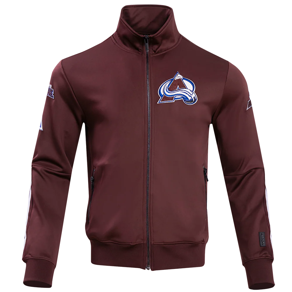 NHL COLORADO AVALANCHE CLASSIC CHENILLE MEN'S TRACK JACKET