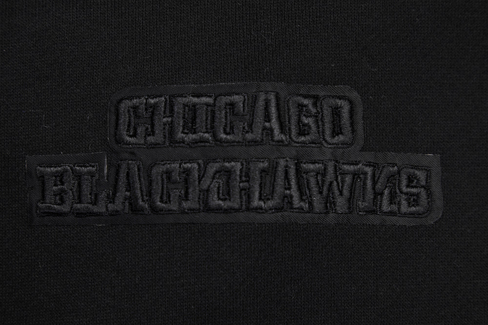 NHL CHICAGO BLACKHAWKS NEUTRAL DROP SHOULDER FLEECE PULLOVER HOODIE