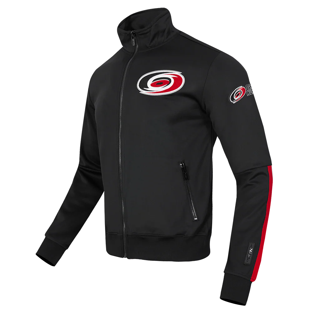 NHL CAROLINA HURRICANES CLASSIC CHENILLE MEN'S DK TRACK JACKET
