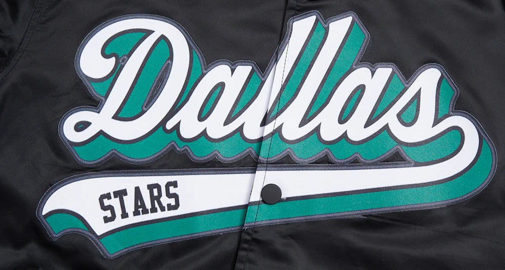 NHL DALLAS STARS SCRIPT TAIL MEN'S SATIN JACKET