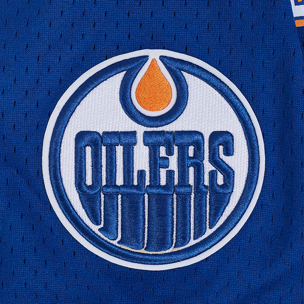 NHL EDMONTON OILERS CLASSIC MESH MEN'S BUTTON DOWN SHIRT