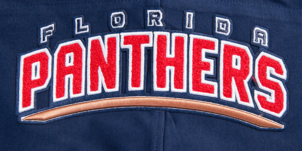 NHL FLORIDA PANTHERS CLASSIC CHENILLE MEN'S DOUBLE KNIT PULLOVER HOODIE