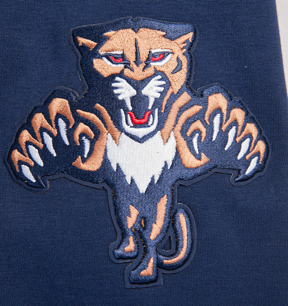 NHL FLORIDA PANTHERS CLASSIC CHENILLE MEN'S DOUBLE KNIT PULLOVER HOODIE