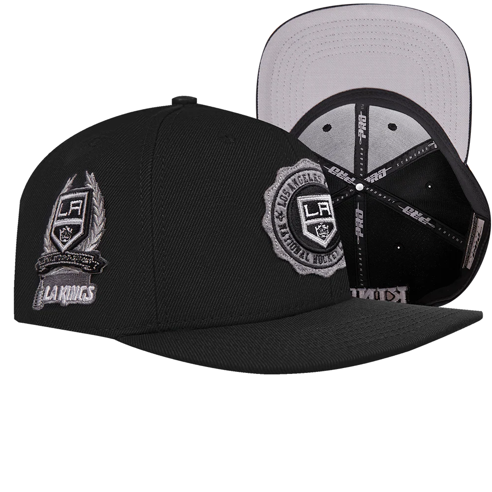 NHL LOS ANGELES KINGS CREST EMBLEM WOOL SNAPBACK HAT