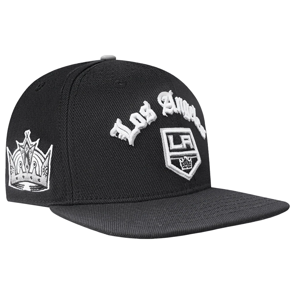 NHL LOS ANGELES KINGS OLD ENGLISH UNISEX 6 PANEL SNAPBACK HAT