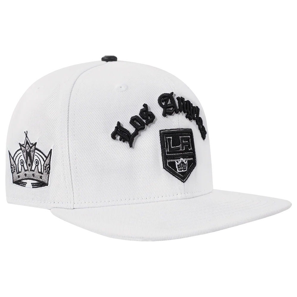 NHL LOS ANGELES KINGS OLD ENGLISH UNISEX 6 PANEL SNAPBACK HAT
