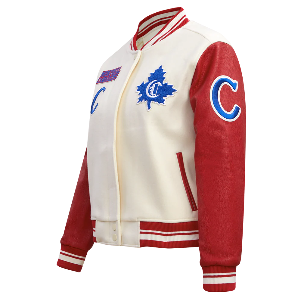 NHL MONTREAL CANADIENS RETRO CLASSIC WOMEN'S RIB WOOL VARSITY JACKET