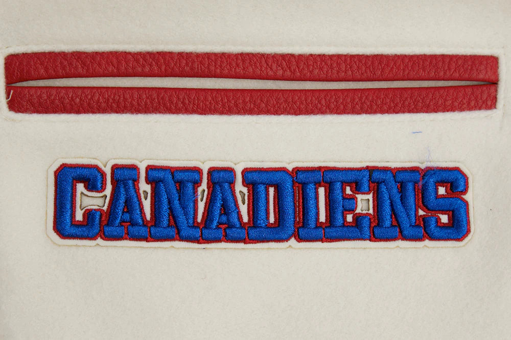 NHL MONTREAL CANADIENS RETRO CLASSIC WOMEN'S RIB WOOL VARSITY JACKET