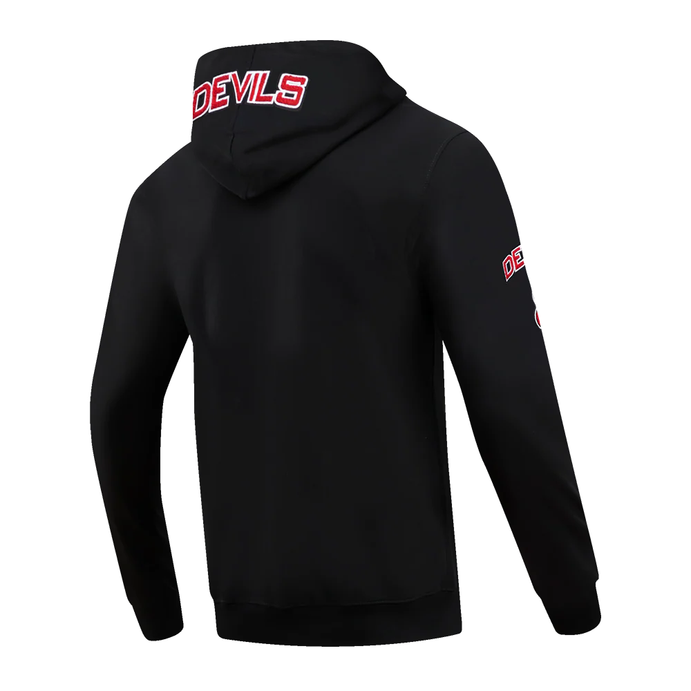 NHL NEW JERSEY DEVILS CLASSIC CHENILLE MEN'S FULL ZIP PULLOVER HOODIE