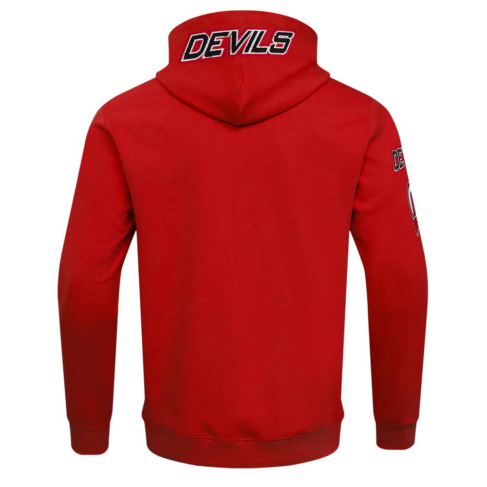 NHL NEW JERSEY DEVILS CLASSIC CHENILLE MEN'S FULL ZIP PULLOVER HOODIE