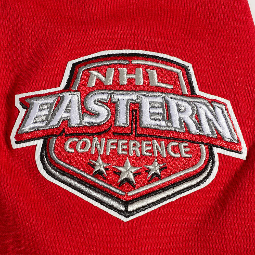 NHL NEW JERSEY DEVILS CLASSIC CHENILLE MEN'S FULL ZIP PULLOVER HOODIE