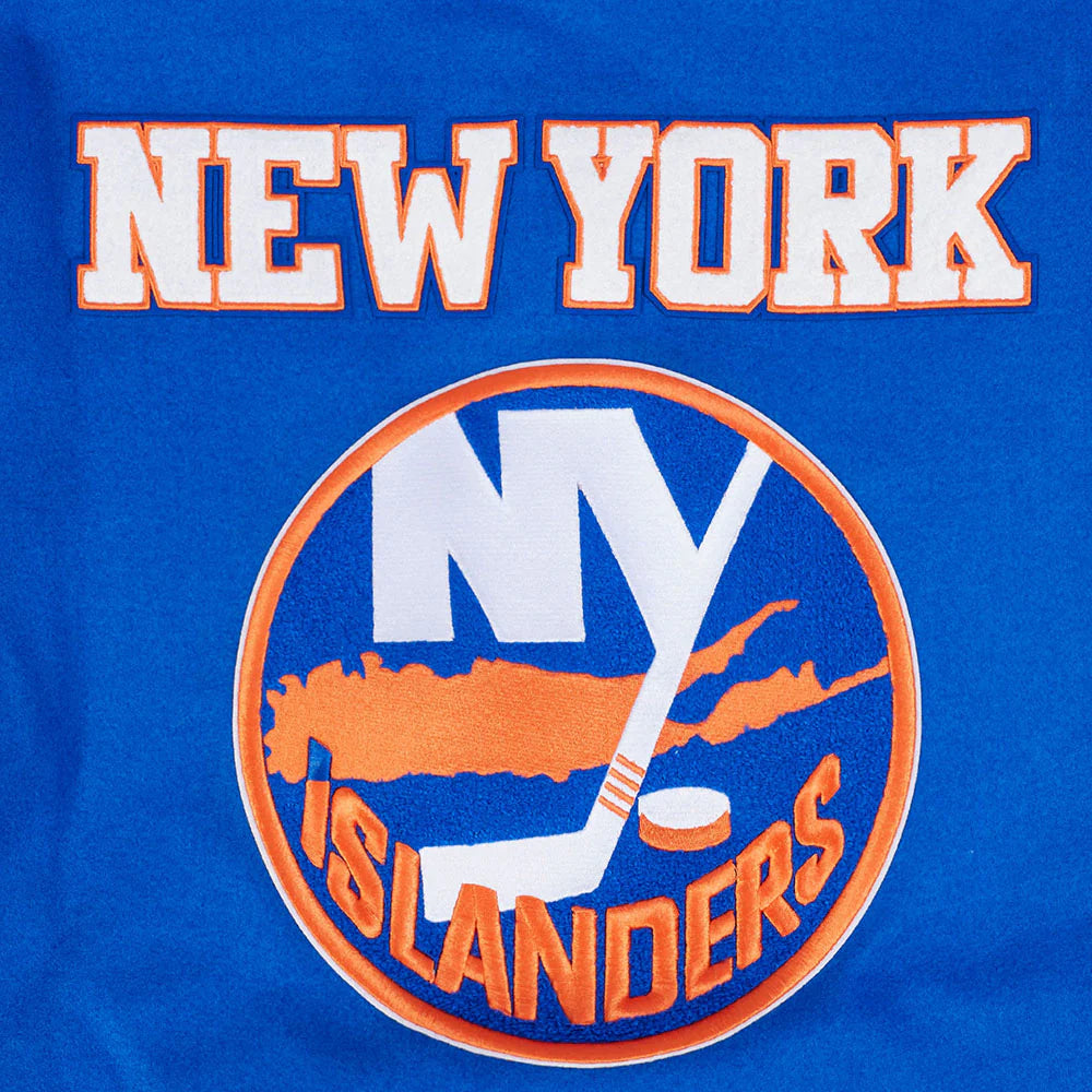 NHL NEW YORK ISLANDERS RETRO CLASSIC MEN'S RIB WOOL VARSITY JA
