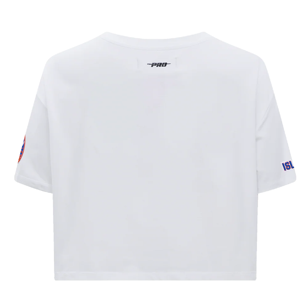 NHL NEW YORK ISLANDERS SCRIPT TAIL WOMEN'S SJ BOXY TEE