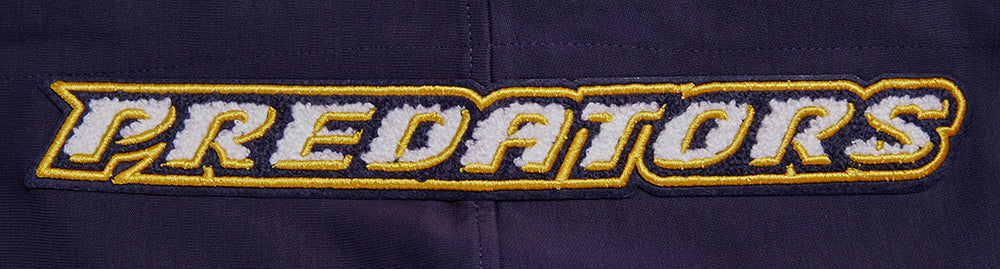 NHL NASHVILLE PREDATORS CLASSIC CHENILLE MEN'S FULL ZIP PULLOVER HOODIE