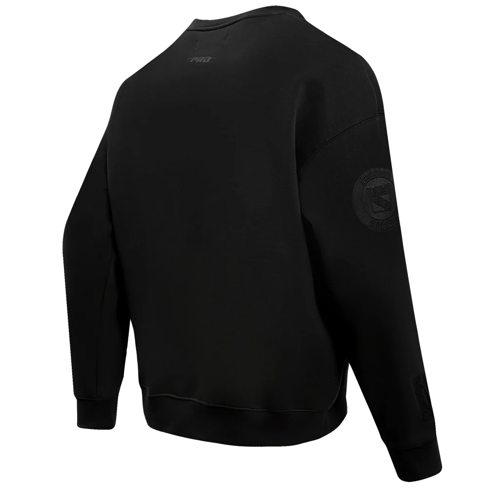NHL NEW YORK RANGERS NEUTRAL DROP SHOULDER FLEECE CREWNECK