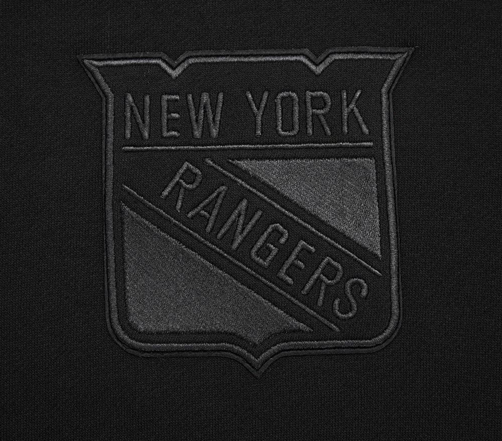NHL NEW YORK RANGERS NEUTRAL DROP SHOULDER FLEECE PULLOVER HOODIE