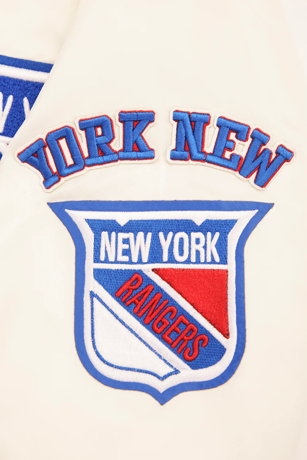 NHL NEW YORK RANGERS RETRO CLASSIC MEN'S RIB SATIN JACKET