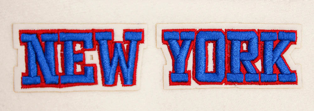 NHL NEW YORK RANGERS RETRO CLASSIC WOMEN'S RIB WOOL VARSITY JACKET