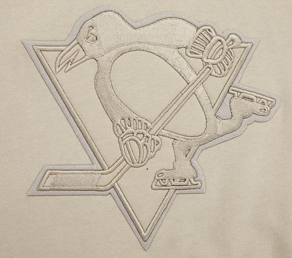 NHL PITTSBURGH PENGUINS NEUTRAL DROP SHOULDER FLEECE CREWNECK