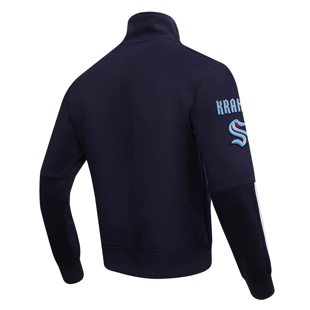NHL SEATTLE KRAKEN CLASSIC CHENILLE MEN'S TRACK JACKET