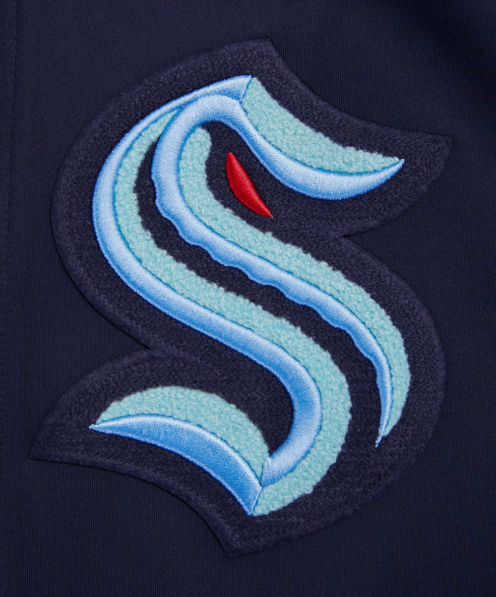 NHL SEATTLE KRAKEN CLASSIC CHENILLE MEN'S TRACK JACKET