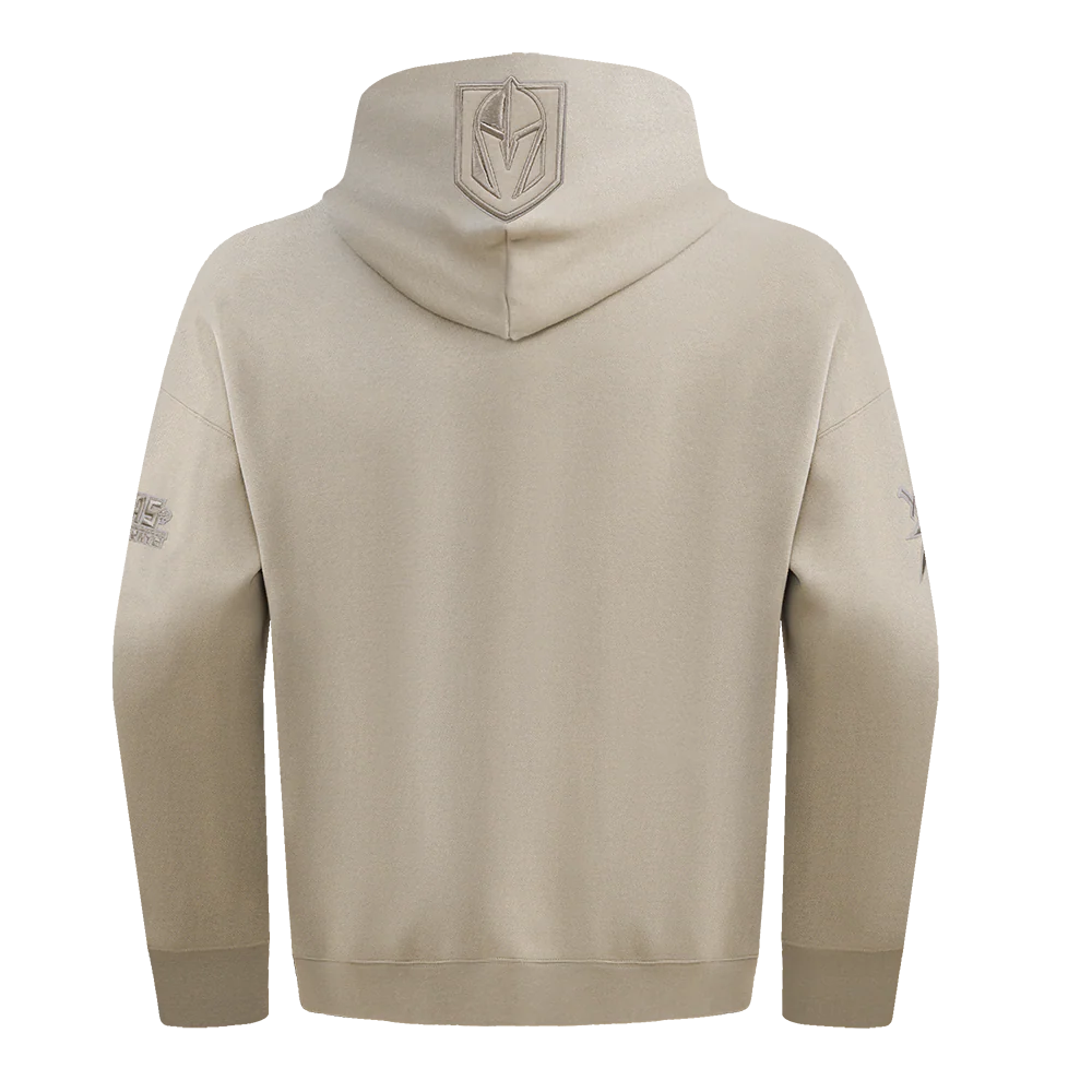 NHL VEGAS GOLDEN KNIGHTS NEUTRAL DROP SHOULDER FLEECE PULLOVER HOODIE