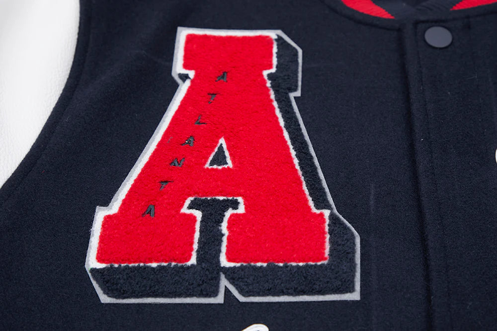 MLB ATLANTA BRAVES MASHUP MEN'S RIB WOOL VARSITY JACKET