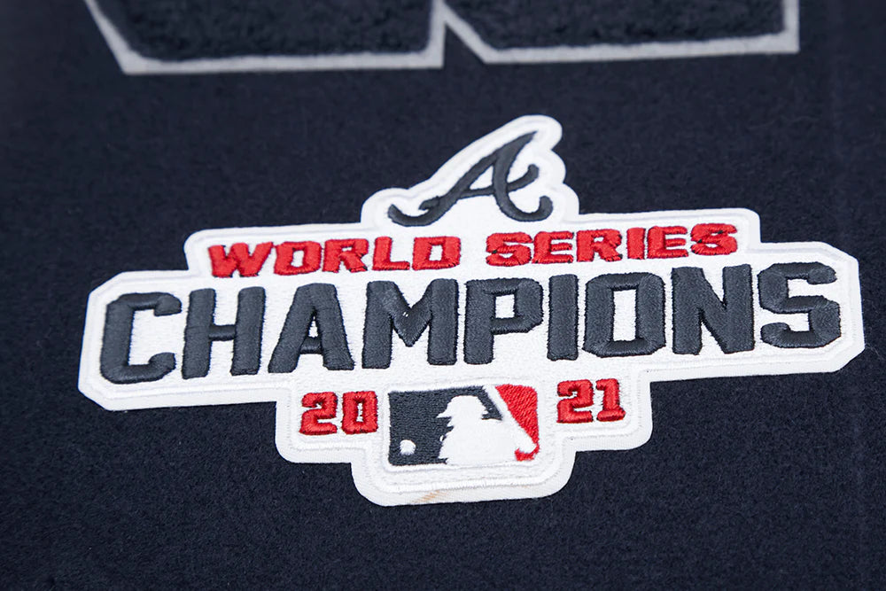 MLB ATLANTA BRAVES MASHUP MEN'S RIB WOOL VARSITY JACKET