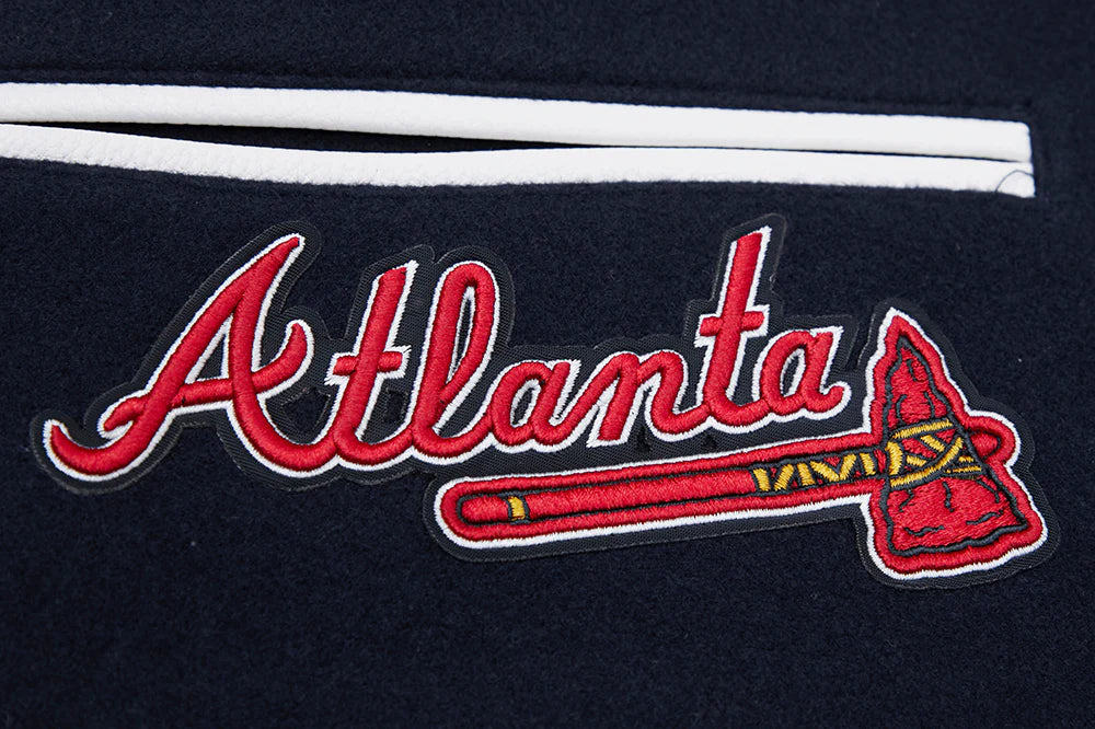 MLB ATLANTA BRAVES MASHUP MEN'S RIB WOOL VARSITY JACKET