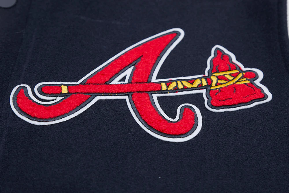 MLB ATLANTA BRAVES MASHUP MEN'S RIB WOOL VARSITY JACKET