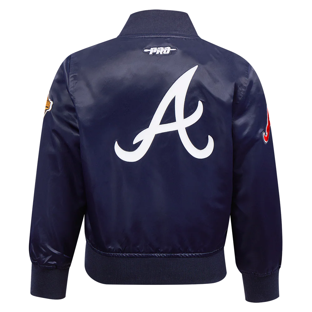 MLB ATLANTA BRAVES CLASSIC TODDLER BOYS SATIN JACKET