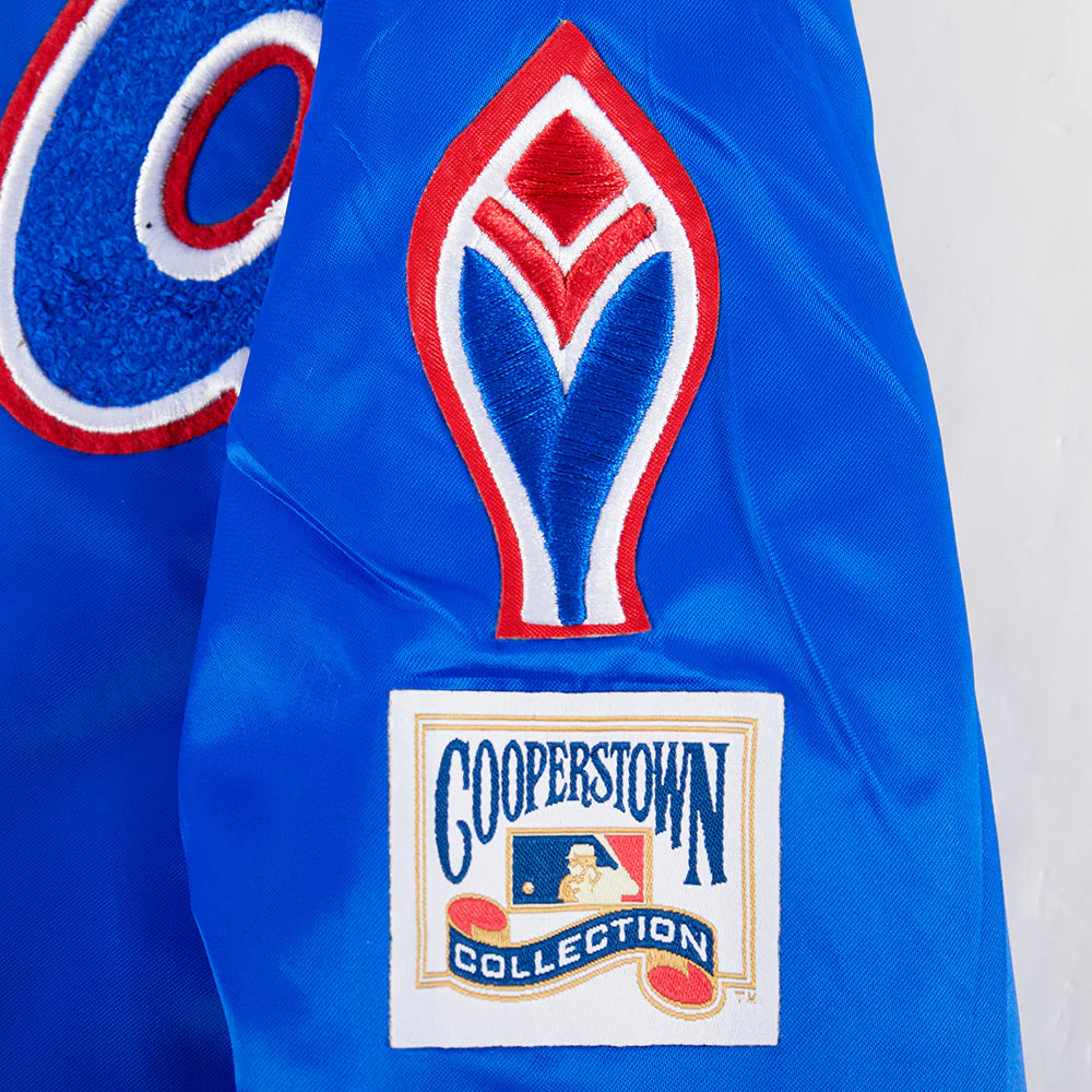 MLB ATLANTA BRAVES RETRO CLASSIC TODDLER BOYS RIB SATIN JACKET